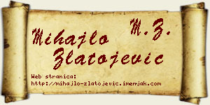 Mihajlo Zlatojević vizit kartica